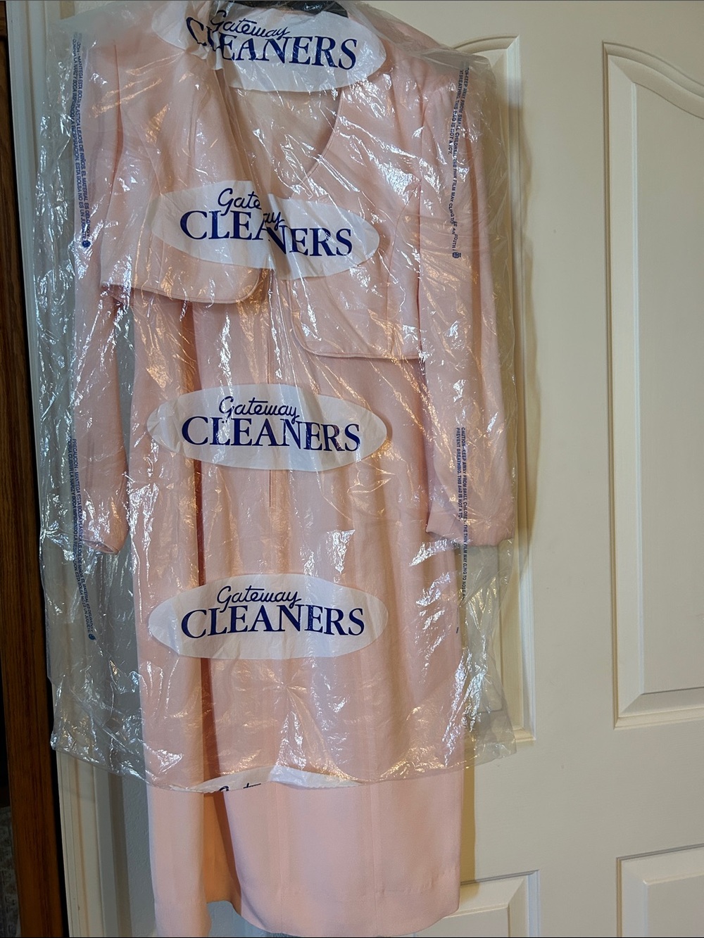 Donna Ricco Blush Pink Dress and Cropped Jacket Set